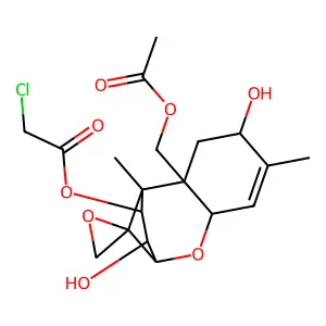 15-(Acetyloxy)-3,8-dihydroxy-12,13-epoxytrichothec-9-en-4-yl chloroacetate structure
