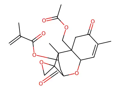 Spiro(2,2'-oxirane), trichothec-9-ene-3,8-dione deriv. structure
