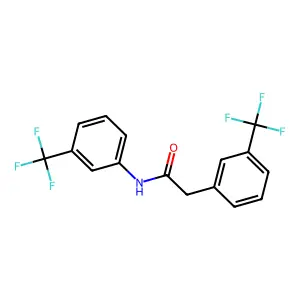 N,2-bis[3-(trifluoromethyl)phenyl]acetamide structure
