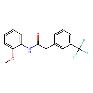N-(2-methoxyphenyl)-2-[3-(trifluoromethyl)phenyl]acetamide structure