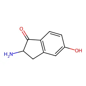 2-Amino-5-hydroxy-2,3-dihydro-1H-inden-1-one structure