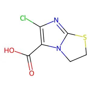 6-Chloro-2,3-dihydroimidazo[2,1-b][1,3]thiazole-5-carboxylic acid structure