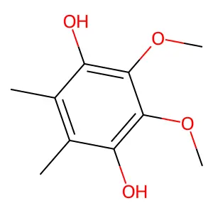 2,3-Dimethoxy-5,6-dimethylbenzene-1,4-diol structure
