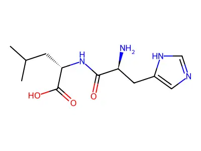 L-histidyl-L-leucine structure