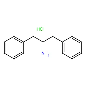 1,3-Diphenyl-2-aminopropane hydrochloride structure