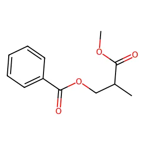 3-Methoxy-2-methyl-3-oxopropyl benzoate structure