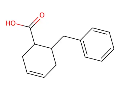 6-Benzylcyclohex-3-ene-1-carboxylic acid structure