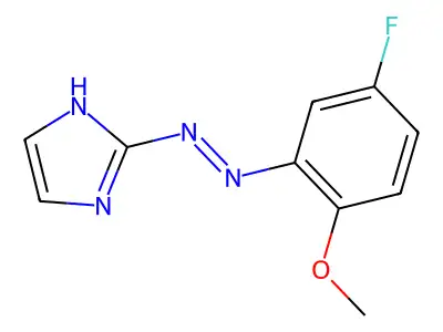 2-(2-(5-Fluoro-2-methoxyphenyl)diazenyl)-1H-imidazole structure