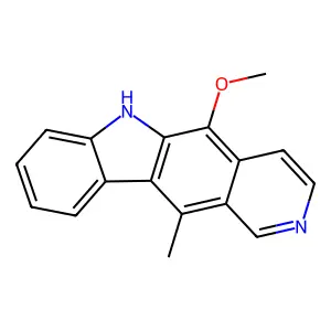 5-methoxy-11-methyl-6H-pyrido[4,3-b]carbazole structure