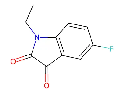 1-Ethyl-5-fluoro-1h-indole-2,3-dione structure