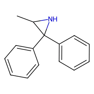 3-Methyl-2,2-diphenylaziridine structure
