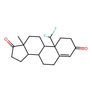 19,19-Difluoroandrost-4-ene-3,17-dione structure