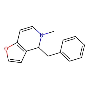 Furo(3,2-c)pyridine, 4,5-dihydro-5-methyl-4-(phenylmethyl)- structure
