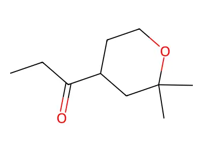 1-(2,2-dimethyltetrahydro-2H-pyran-4-yl)propan-1-one structure