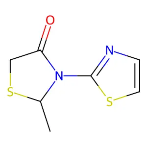 2-Methyl-3-(1,3-thiazol-2-yl)thiazolidin-4-one structure
