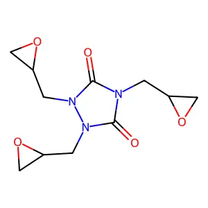 1,2,4-Tris(2-oxiranylmethyl)-1,2,4-triazolidine-3,5-dione structure