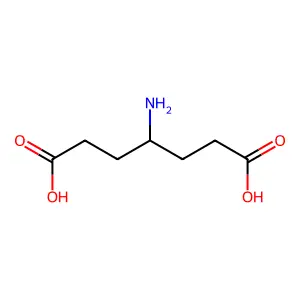 4-Aminoheptanedioic acid structure