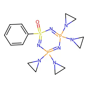 3,3,5,5-tetrakis(aziridin-1-yl)-1-phenyl-1 structure