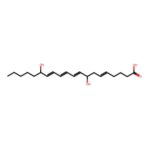 8,15-二羟基-5,9,11,13-二十碳四烯酸 structure