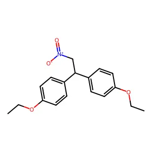 Benzene, 1,1'-(2-nitroethylidene)bis(4-ethoxy- structure