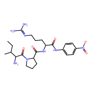 Isoleucyl-prolyl-arginine-4-nitroanilide structure