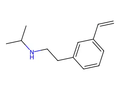 N-Isopropyl-m-vinylphenethylamine structure