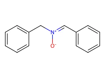 Benzenemethanamine,N-(phenylmethylene)-, N-oxide structure