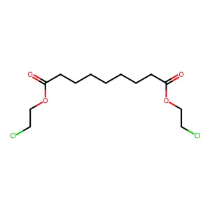 Bis(2-chloroethyl) nonanedioate structure