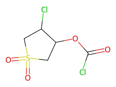 4-Chloro-1,1-dioxothiolan-3-yl chloroformate structure