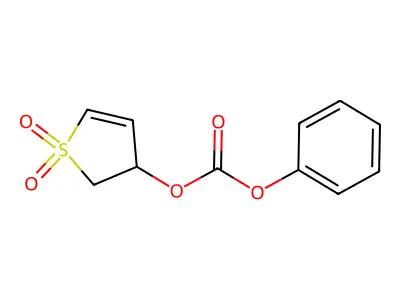 1,1-Dioxido-2,3-dihydrothiophen-3-yl phenyl carbonate structure