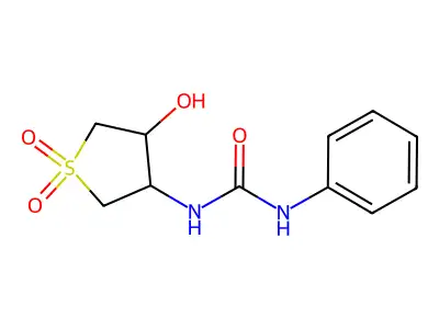 1-(4-Hydroxy-1,1-dioxothiolan-3-yl)-3-phenylurea structure