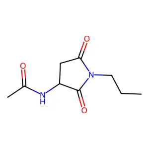 N-(2,5-Dioxo-1-propyl-pyrrolidin-3-YL)acetamide structure