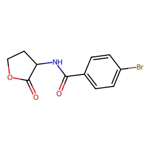 4-溴-N-(2-氧代氧杂环戊-3-基)苯甲酰胺 structure