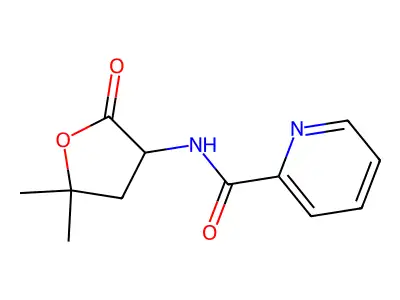 N-(5,5-Dimethyl-2-oxooxolan-3-yl)pyridine-2-carboximidic acid structure