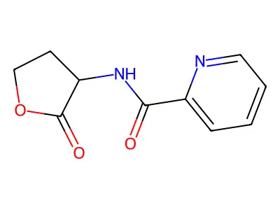 Picolinamide, N-(2-oxotetrahydro-3-furyl)- structure