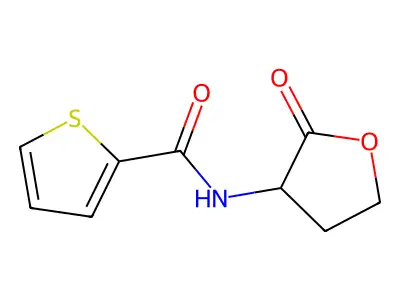 2-Thiophenecarboxamide, N-(2-oxotetrahydro-3-furyl)- structure