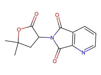 2,3-Pyridinedicarboximide, N-(5,5-dimethyl-2-oxotetrahydro-3-furyl)- structure