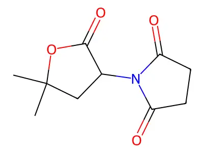 1-(5,5-Dimethyl-2-oxooxolan-3-yl)pyrrolidine-2,5-dione structure