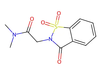 2-(1,1-Dioxido-3-oxobenzo[d]isothiazol-2(3h)-yl)-n,n-dimethylacetamide structure