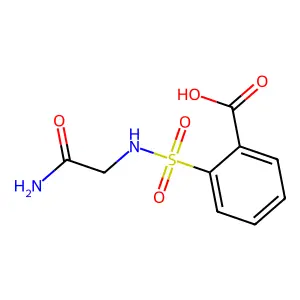 Benzoic acid, 2-(((2-amino-2-oxoethyl)amino)sulfonyl)- structure