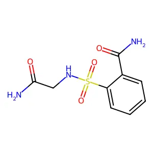 Benzamide, 2-(((2-amino-2-oxoethyl)amino)sulfonyl)- structure