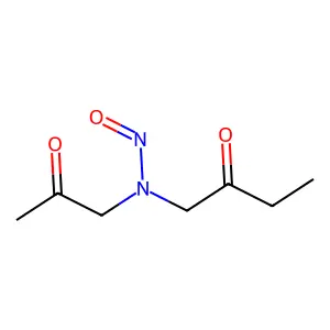N-nitroso(2-oxobutyl)(2-oxopropyl)amine structure