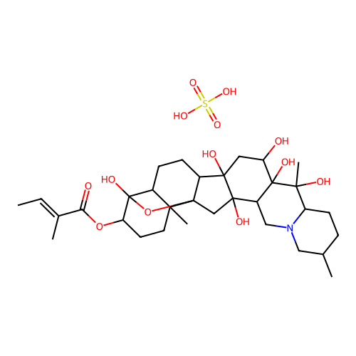 Veratrine hemisulfate structure