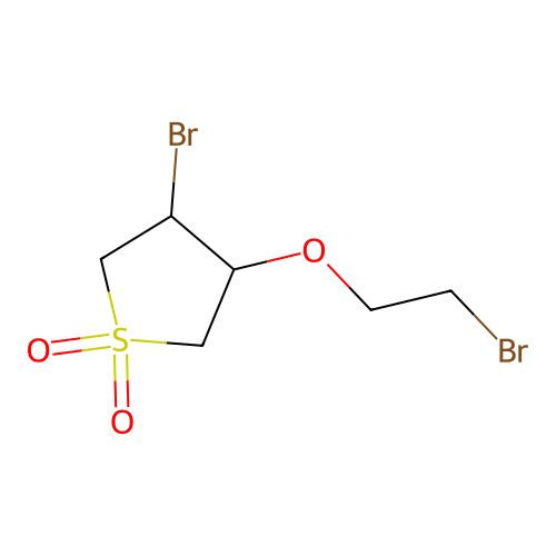 4-Bromo-3-(2-bromoethoxy)thiolane-1,1-dione structure