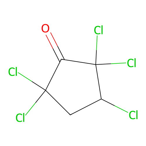 2,2,3,5,5-Pentachlorocyclopentanone structure