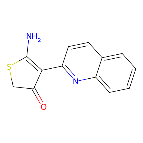 5-Amino-4-quinolin-2-ylthiophen-3-one structure