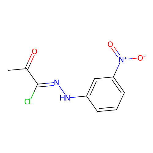 1-Chloro-1-[(3-nitrophenyl)hydrazono]-2-propanone structure