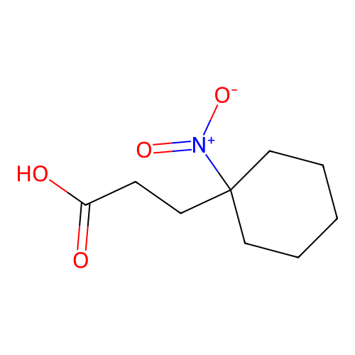 3-(1-Nitrocyclohexyl)propanoic acid structure