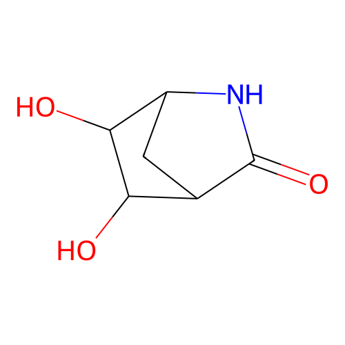 5,6-Dihydroxy-2-azabicyclo[2.2.1]heptan-3-one structure