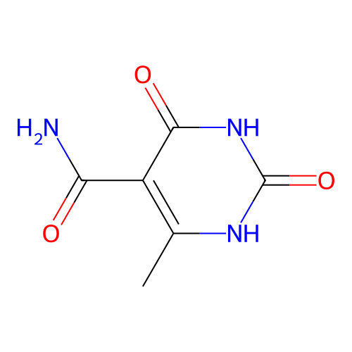 6-methyl-2,4-dioxo-1H-pyrimidine-5-carboxamide structure